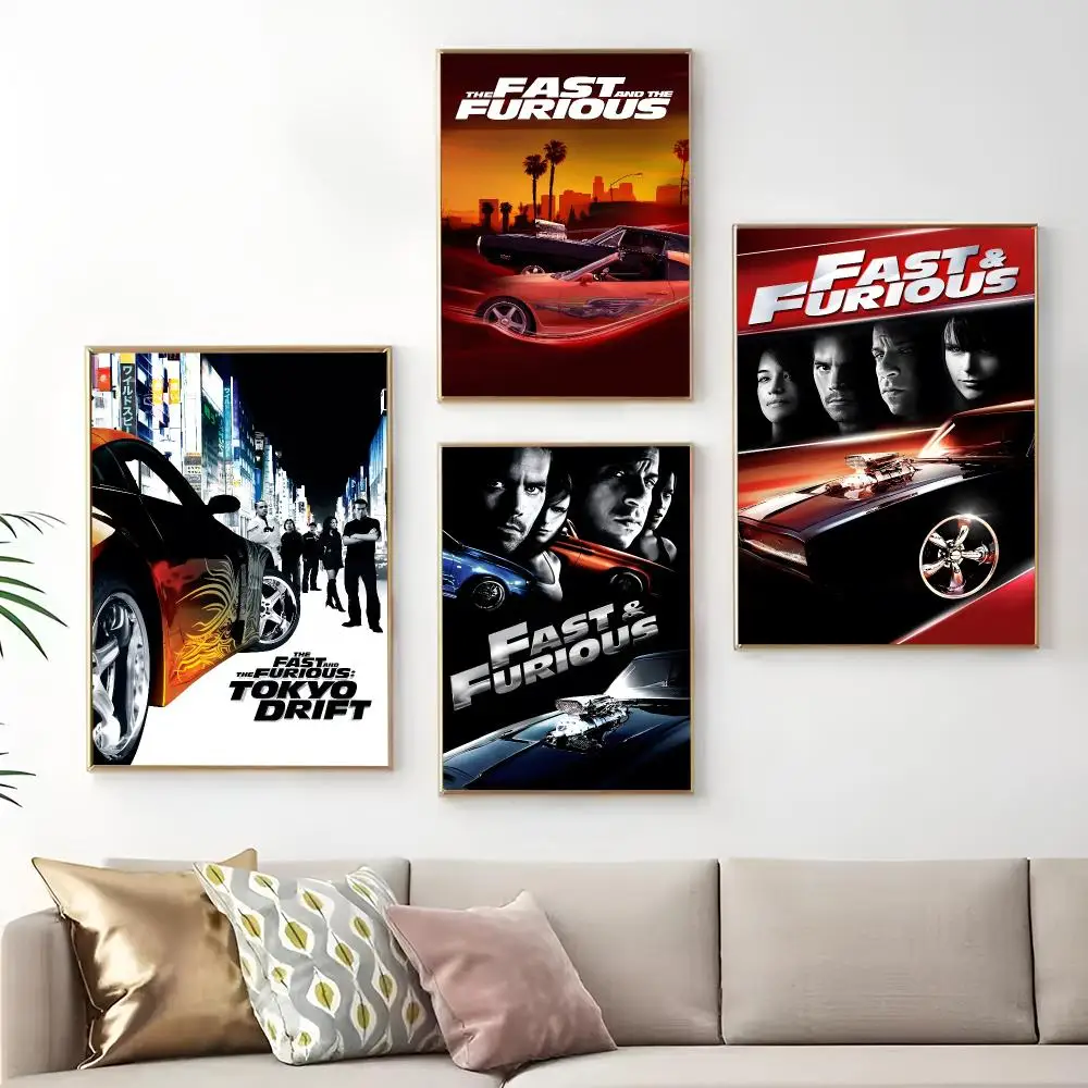Movie F-Fast & F-Furious Painting Calligraphy Print Canvas Art Pictures Home For Living Room Modern Decor Room Home Decor