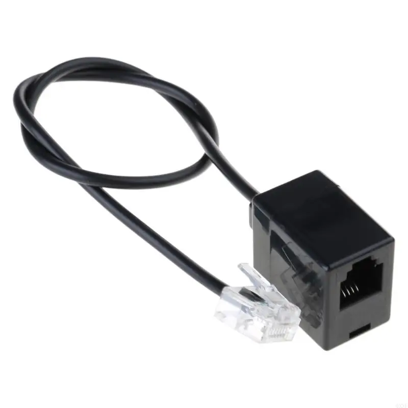 QXNF RJ45 to RJ11 Converter Cable for Landline Connection RJ45 8P8C to RJ11 6P6C Cord