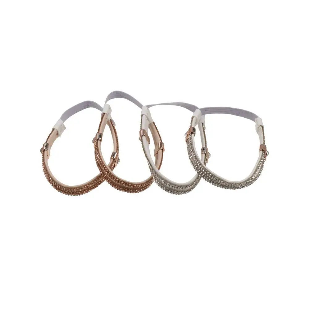 Prevent Falling Off Elastic Fixing Straps Anti-slip Straps Detachable Triangle Fixed Strap Women's Shoelaces Secure Rhinestone