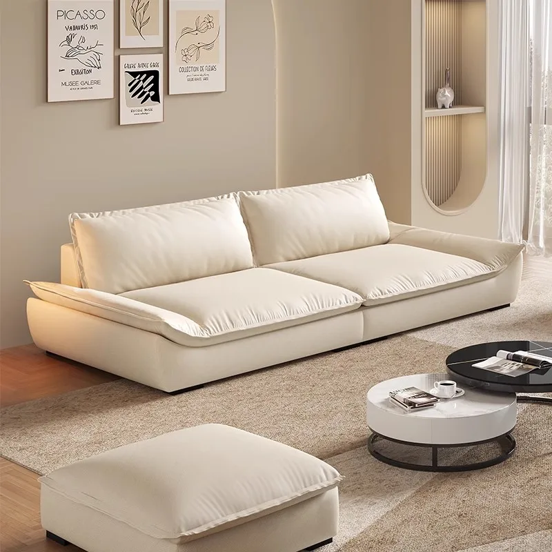

Beige Puff Living Room Sofas Designer Vintage Two Person Single Living Room Sofas Floor Modern Divano Moderno Furniture Home