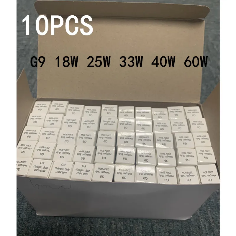 

5/10 шт. G9 230 В 18 Вт 25 Вт 33 Вт 40 Вт 60 Вт светодиодные лампы вставленные бусины хрустальная лампа галогенная лампа эко галогенные лампы капсульные