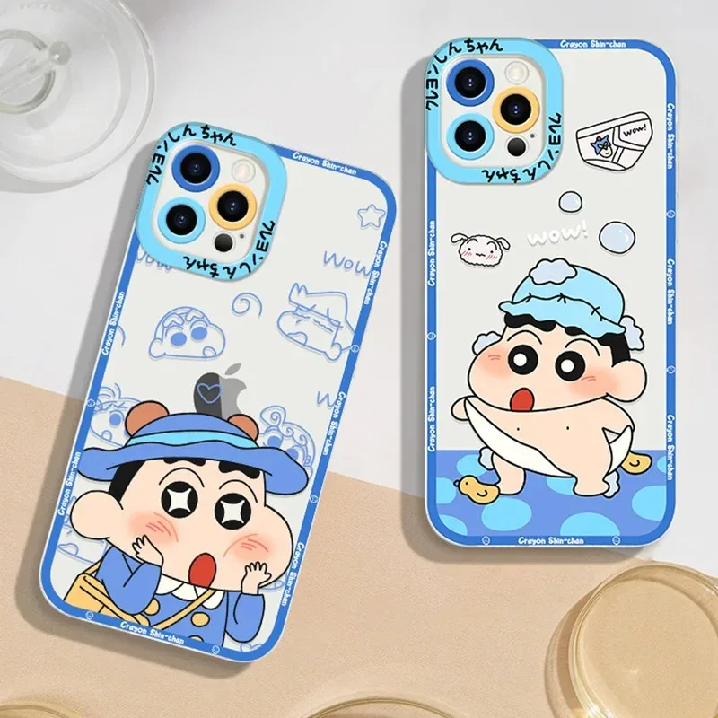 C-Crayon S-ShinChan Phone Case For Xiaomi Redmi Note 13 12 11 Pro Plus 4G 5G 12S 11S 10 10S 9 9S 8 13C 12C 10C Silicone Cover