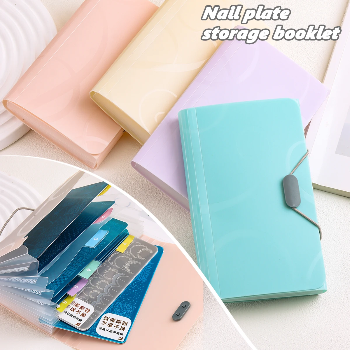 Nail Art Stamping Plate Storag - Sticker Label Template 评论和价格