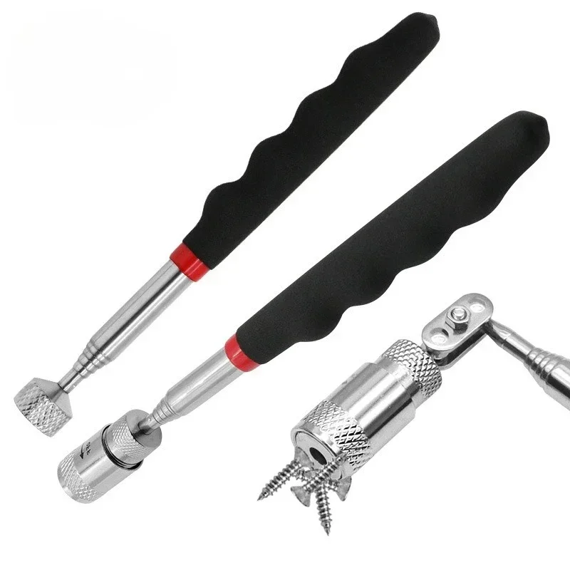 Telescoping Magnetic Pickup Tool Extendable Magnet Stick Grabber Tools Stainless Steel Bolt Screws Reacher Magnetic Nail Picker
