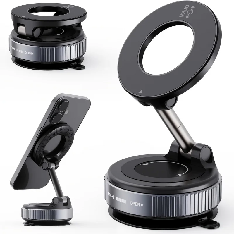

Enhanced magnetic phone holder, with 360° rotation, compatible with Magsafe, suitable for gyms and homes, applicable to cars