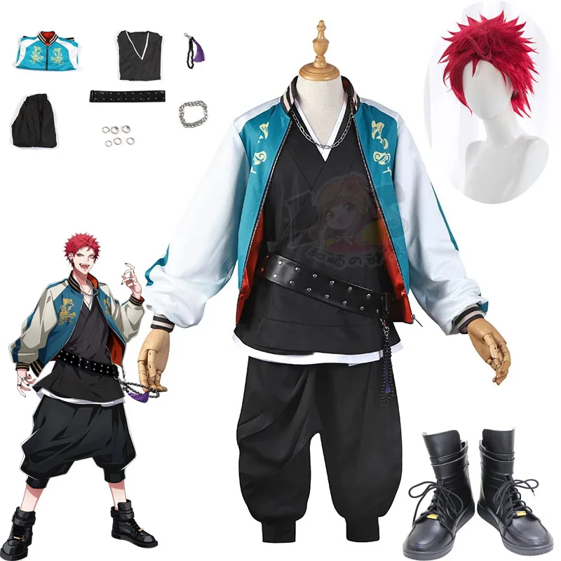 Аниме Division Rap Battle Косплей DRB Гипноз Микрофон Kuko Harai Evil Monk Косплей Костюм Куртка Брюки Костюм Хэллоуин Униформа Комплект
