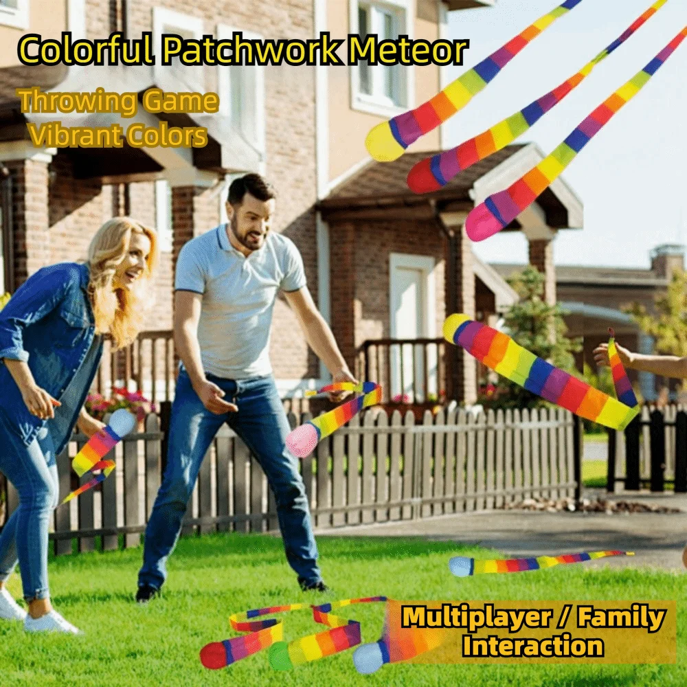 ลูกบอลหางสายรุ้ง 2 ชิ้น ลูกบอลนุ่ม ลูกบอลดาวตก ของเล่นเสริมพัฒนาการเด็ก ปลอดภัย เป็นมิตรกับสิ่งแวดล้อม