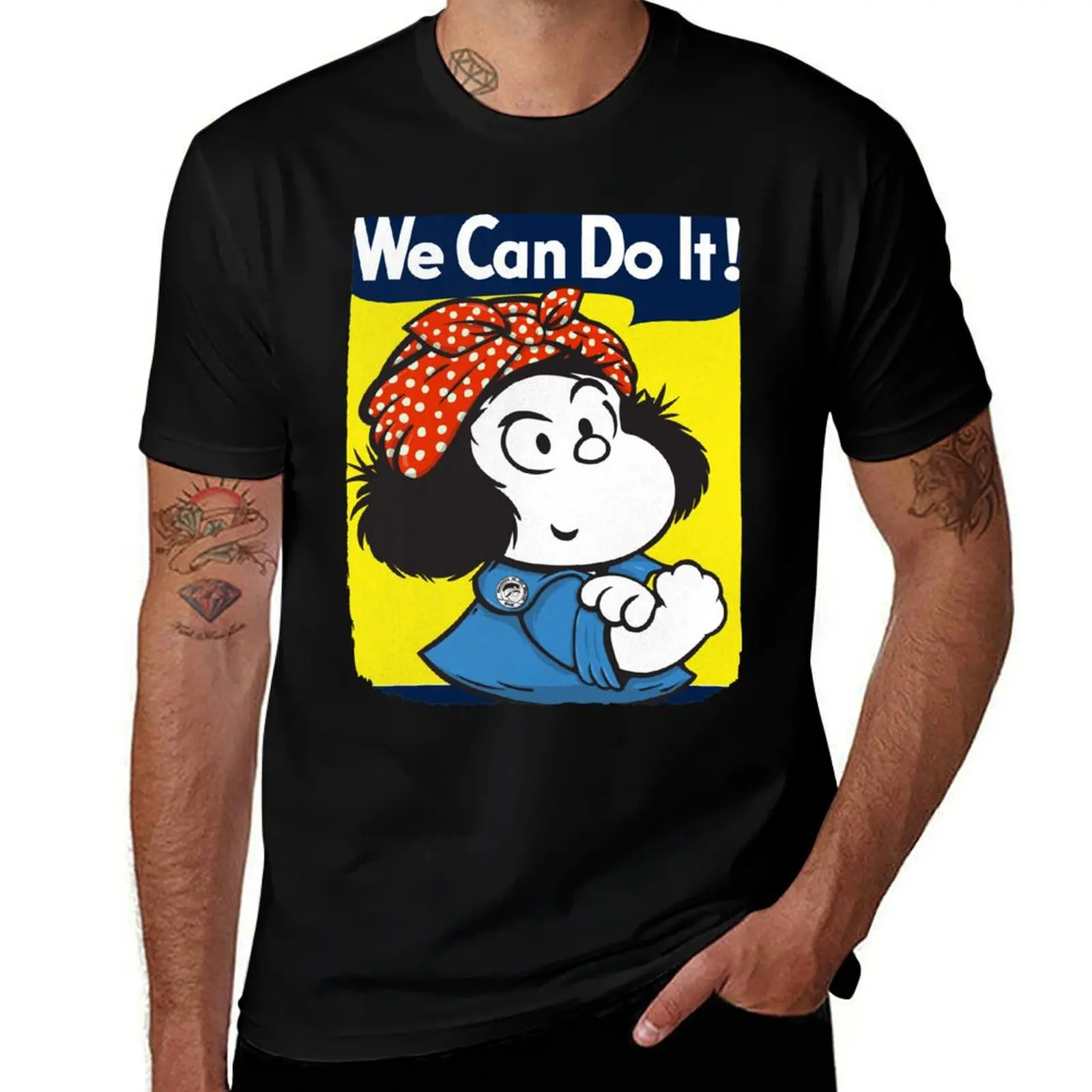 

We Can Do It! T-Shirt funny t shirts cotton man t shirt cotton high quality T-Shirt