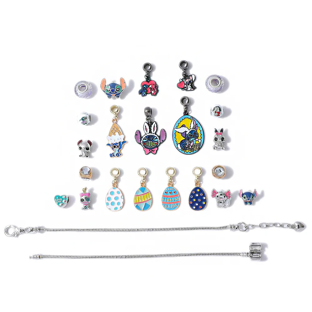 Disney Classic Popular Cartoon Stitch Series DIY Beaded Bracelet Blind Box Set Easter Series Party Gifts to Friends