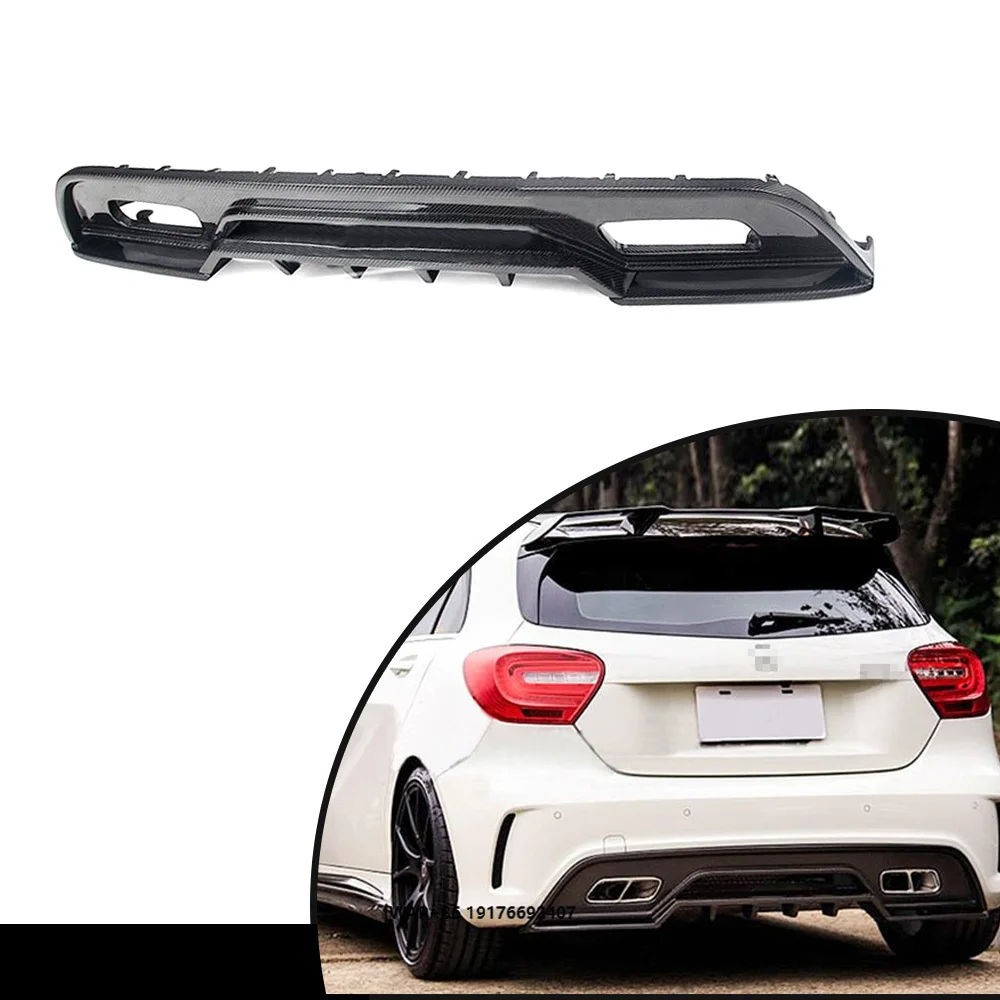 

2013 for MercedesBenz a Class Sport Rear Diffuser W176 Carbon Fiber Bumper A250
