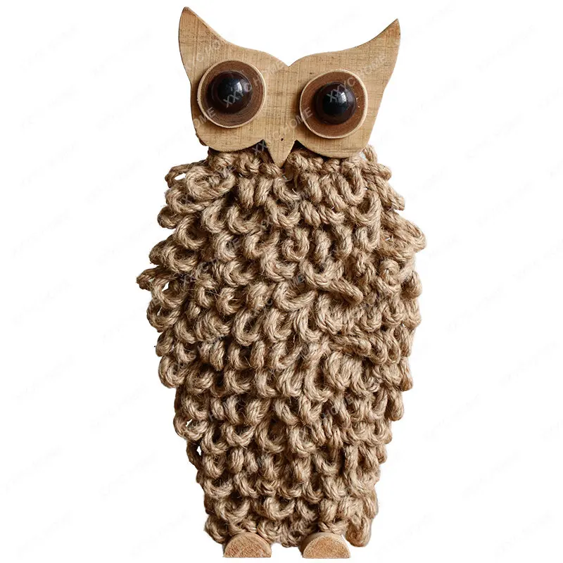 

Деревянное украшение в виде совы ручной работы, креативное нордическое украшение для дома, письменный стол для прихожей, гостиной, комнатный подарок