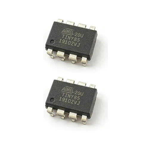 2PCS ATTINY85-20PU Microcontroller IC 2.7V-5.5V DIP-8 For Arduino DIY Projects
