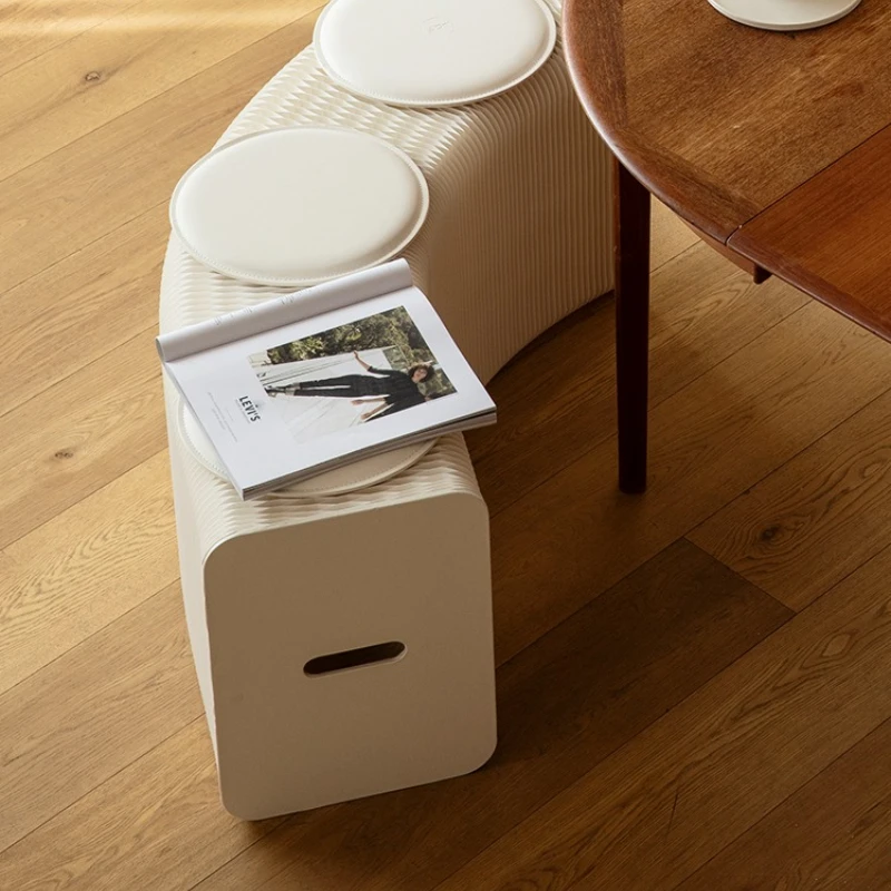 Creative bench, folding telescopic home door bench, multi-functional