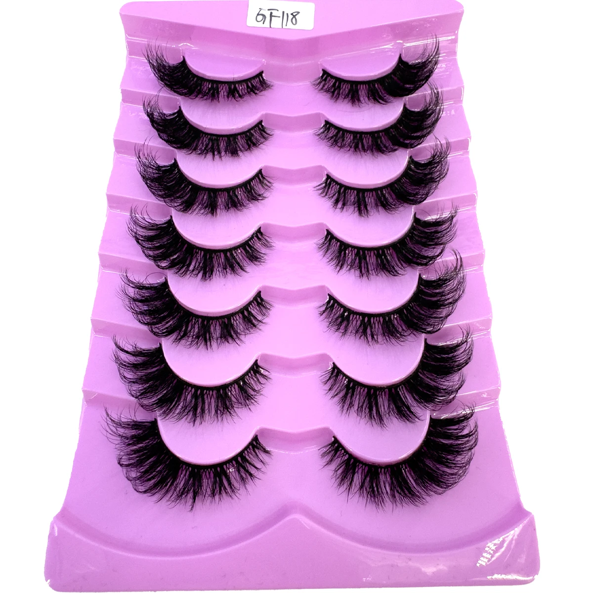 NOUVEAU 7 paires de cils manga cils 3D cils de vison aspect naturel cils de vison vaporeux moelleux oeil de chat cils Pack faux cils