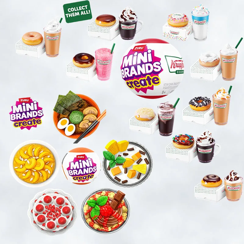 

Мини-брендовая слепая коробка Zuru, серия 5, мастер-набор-сюрприз, еда, тайна, шариковые капсулы, детские украшения для дома, коллекционные игрушки
