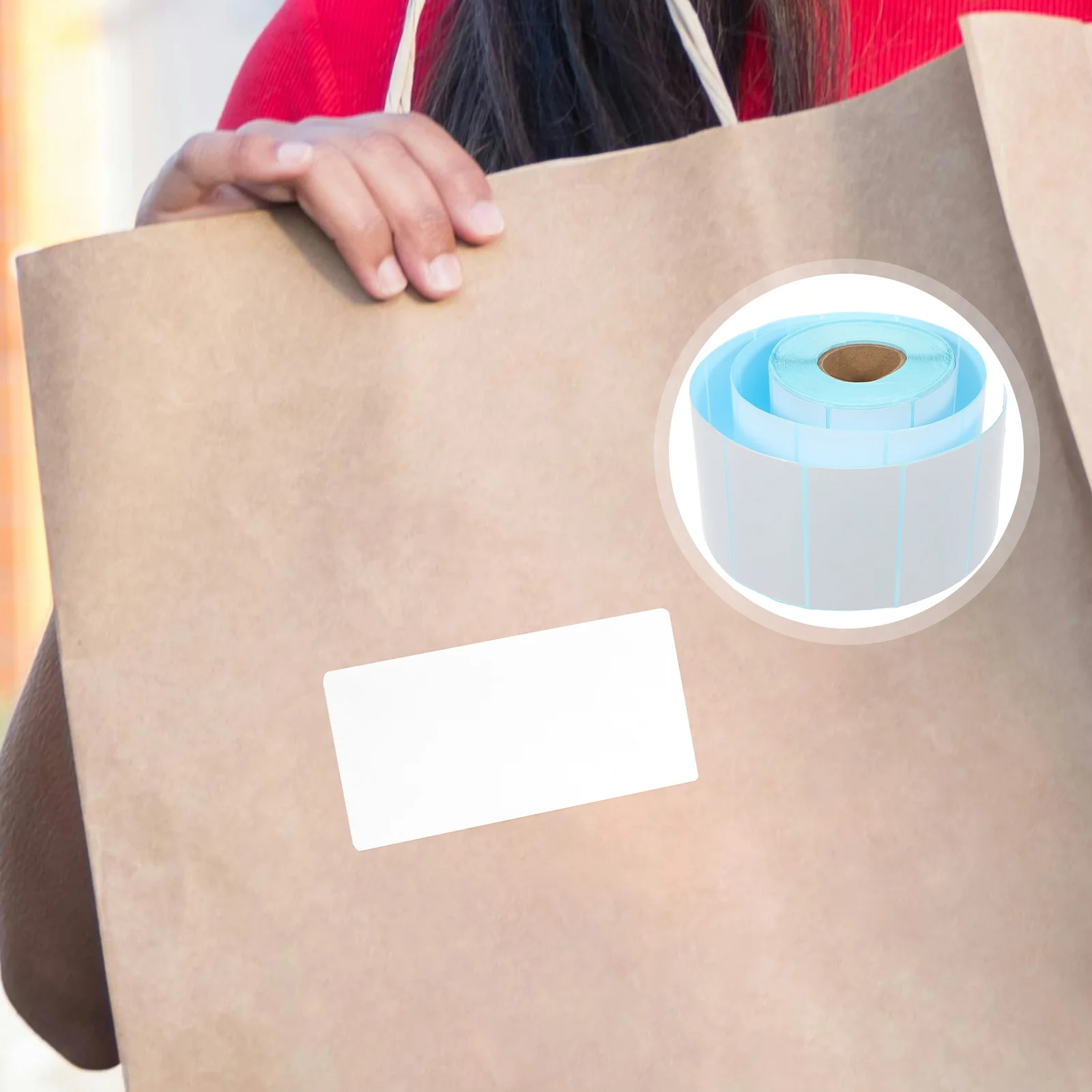 

Direct Thermal Label Rolls, Self-Adhesive Business Shipping Labels For Logistics Warehousing Inventory Blank Barcode