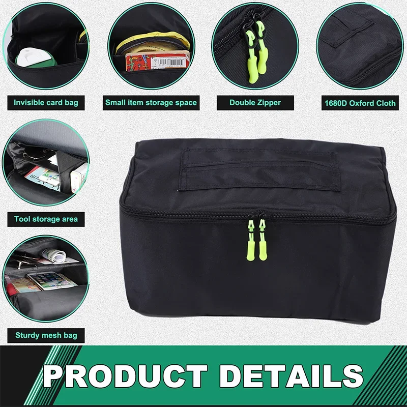 For Toyota Tacoma 2016-2022 Oxford Cloth Black Car Co-pilot Storage Bag Multifunctional Organizer Box Interior Car Accessories