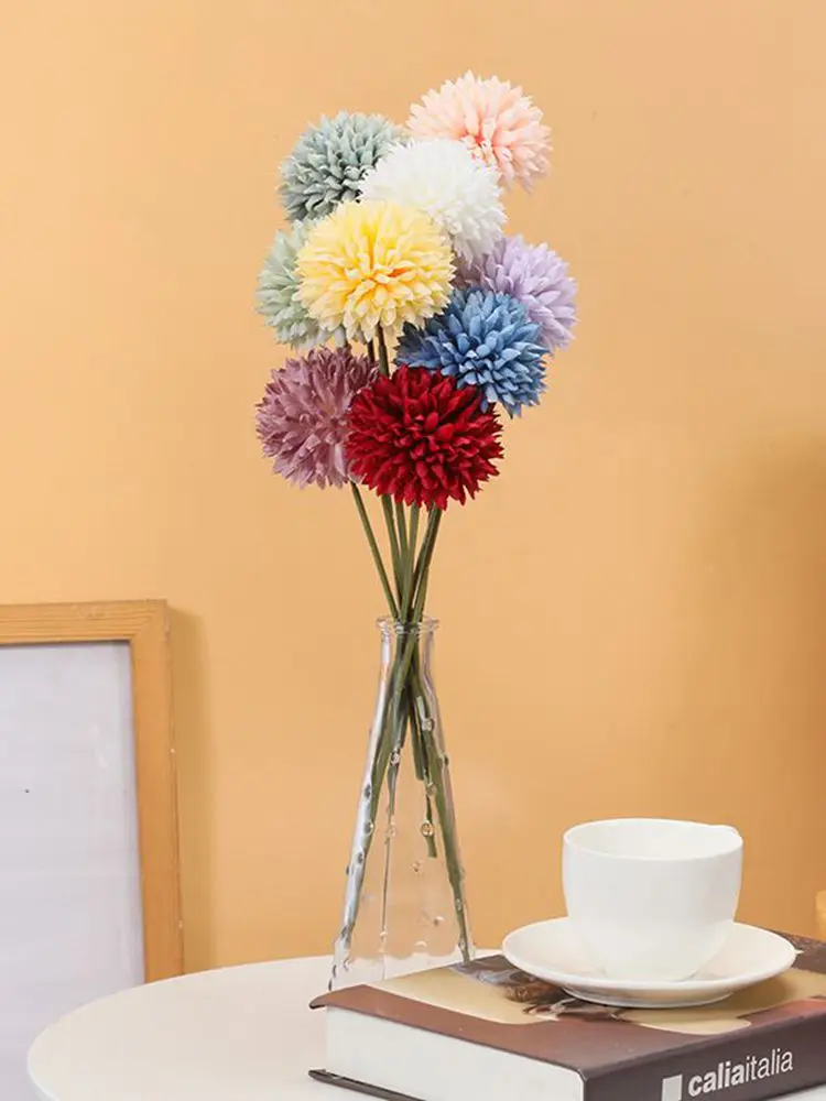 20 Stück Künstliche Blumen aus Seide, Löwenzahn, Hortensie, Dekoration für Zuhause, Tisch, Hochzeit, Brautstrauß, Festival, Garten, Zubehör – Detail 8