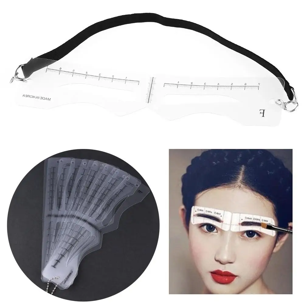 12 stuks nieuwe shaper DIY oogverzorging wenkbrauw stencils kaart make-up tool wenkbrauw sjabloon