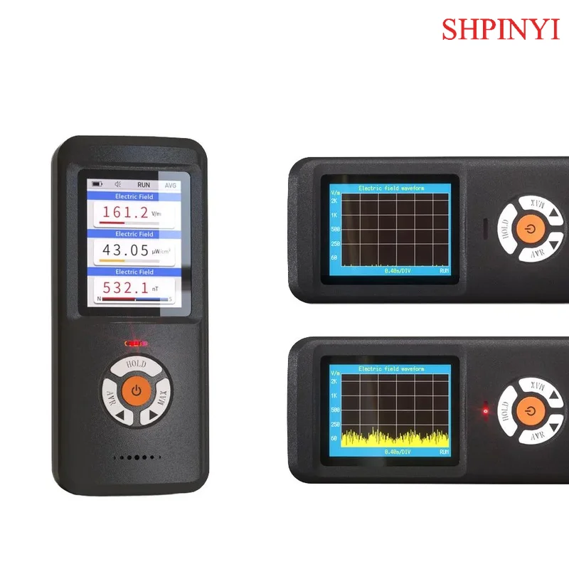Misuratore EMF, aggiornamento rilevatore di radiazioni di campo elettromagnetico ricaricabile 3 in 1 per inspezioni EF RF MF EMF e caccia ai fantasmi