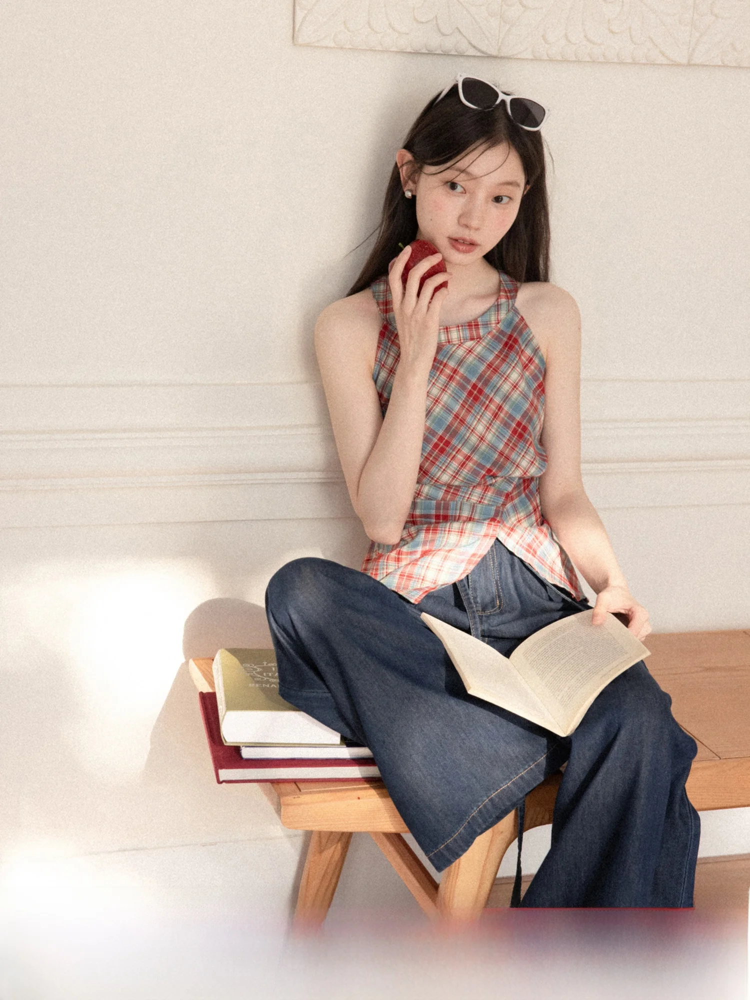 

Retro Hanging Ne Color Blo Cheered Vest Women's Summer Slim Fit Svel Top Polyester Nylon Blend Commute Sle