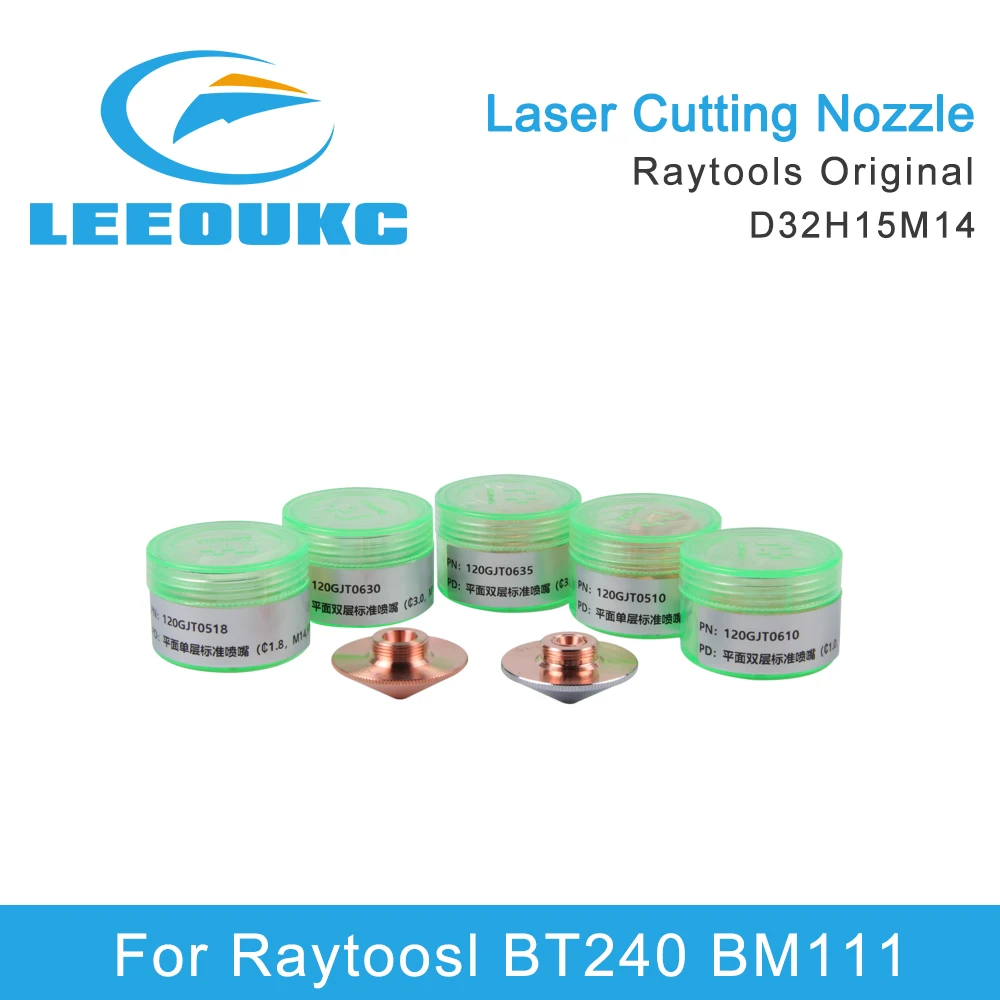 

LEEOUKC Original Raytools Nozzle Dia.32mm H15 Single/Double Layers Welding Laser Nozzles For Raytoosl Bodor Fiber Laser Head BT2