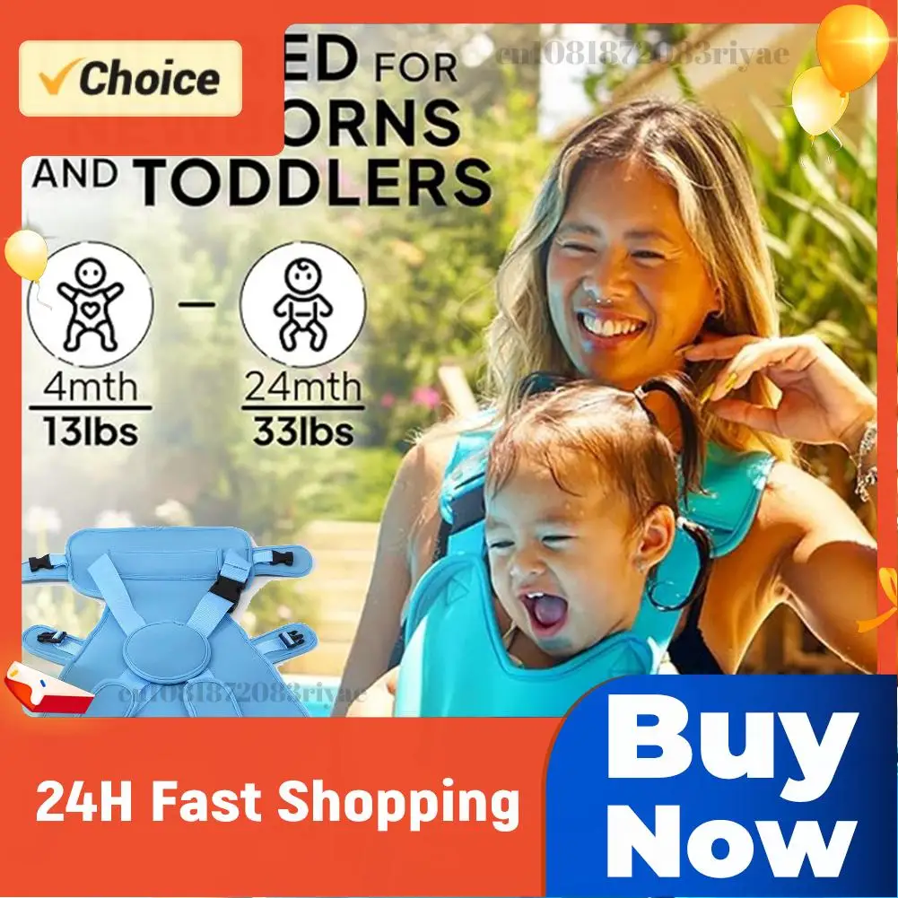

Baby Carrier Lightweight Infant Chest Holder Use Both in Water/Land Infant Baby Hip Seat Carrier for Shopping Travel Pool Beach