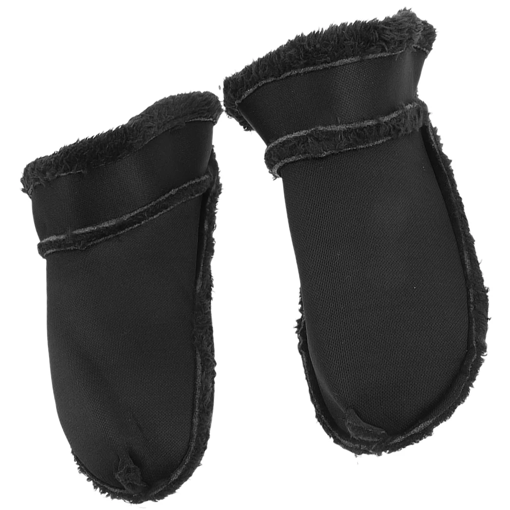 Plush Lining Removable Warm Shoe Inserts for Hole Shoes Black Fuzzy Insoles Size 40 41 250mm Soft Comfortable