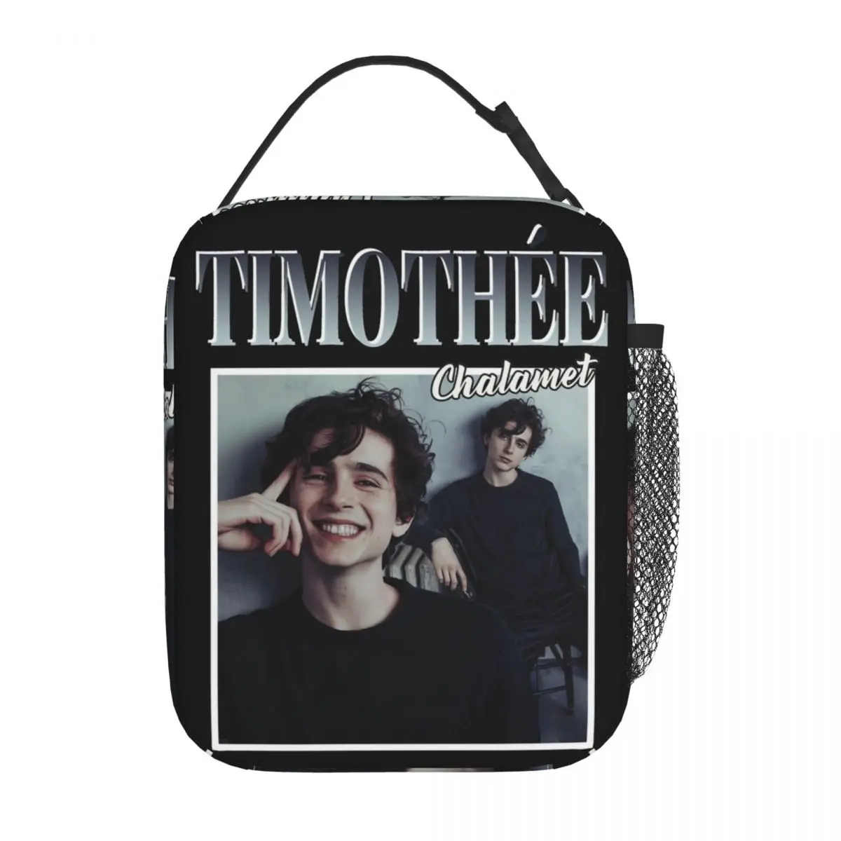 

My Boyfriends Timothee Chalamet Thermal Insulated Lunch Bag for Work Portable Bento Box Thermal Cooler Food Box