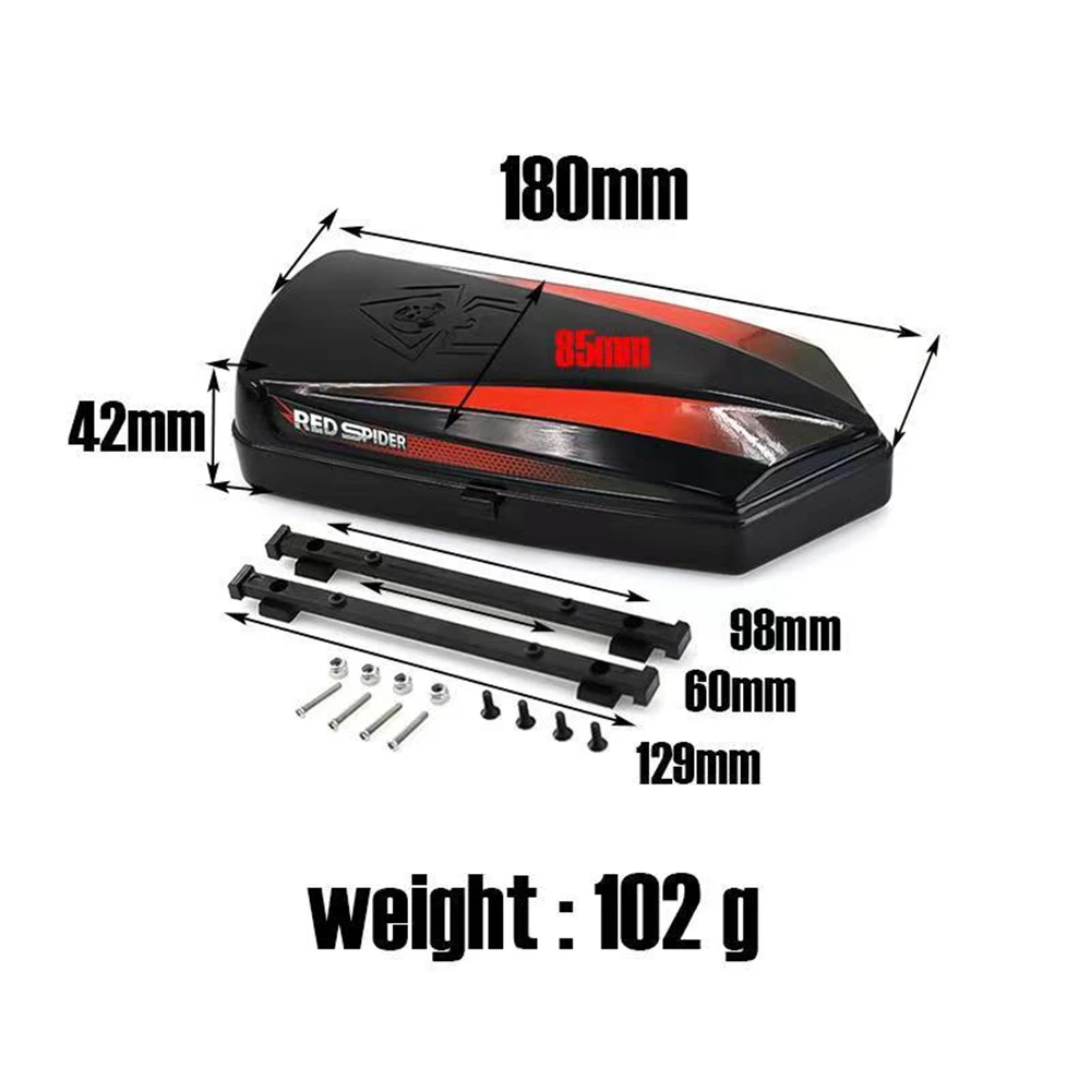 Metal Roof Trunk Luggage with Fixing Rail for -4 TRX6 SCX10 III 90046 AXI03007 1/10 RC Crawler Parts [A17I Toy]