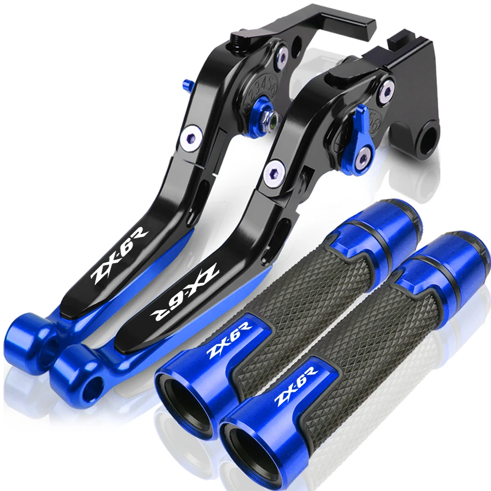 CNC Motorrad Racing Griff Griffe Bremshebel Kupplung Für KAWASAKI ZX6R 2007 2008 2009 2010 2011 2012 2013 2014 2015 2016 ZX6 R