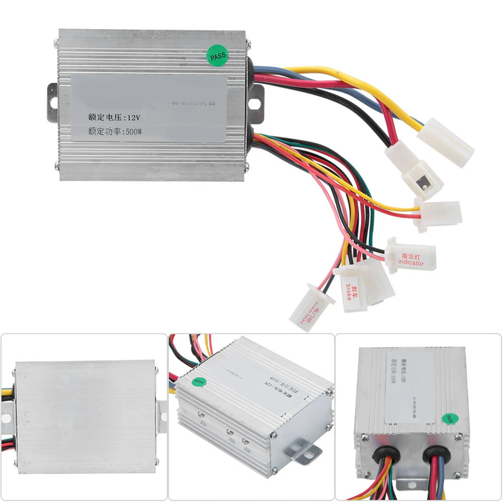 12V 500W Electric Brush Motor Controller  Motor Speed Control for Electric Vehicle Scooter Brushed Speed Controller