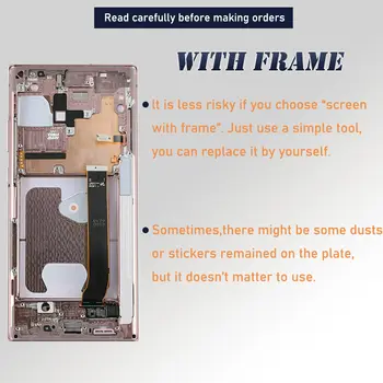 適用於三星 Note 20 Ultra 的 6.9 吋 AMOLED LCD 顯示器(型號:SM-N986B、SM-N985F、N986U),附邊框和後蓋玻璃,觸控螢幕更換 10 最佳銷售 三星 Note 20 Ultra 顯示器 - №3
