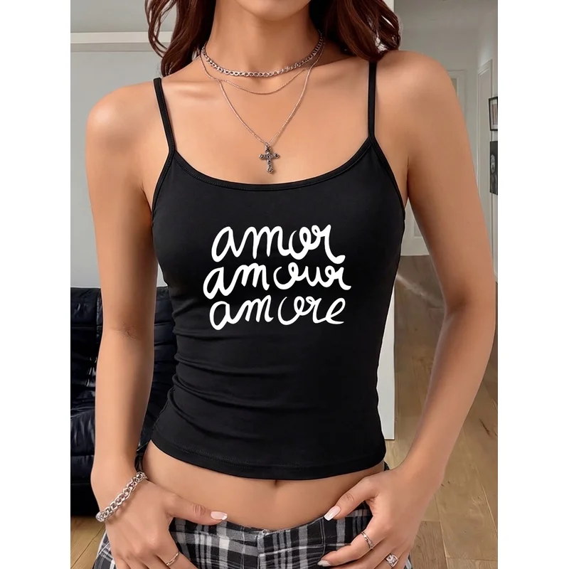 Western Style Women'S Solid Color Cami 