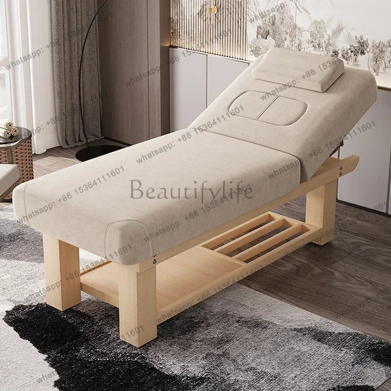 Factory Direct Sales Nordic Multifunctional Massage Tables Ear Picking And Moxibustion Solid Wood Massage Tables Modern Furnitur
