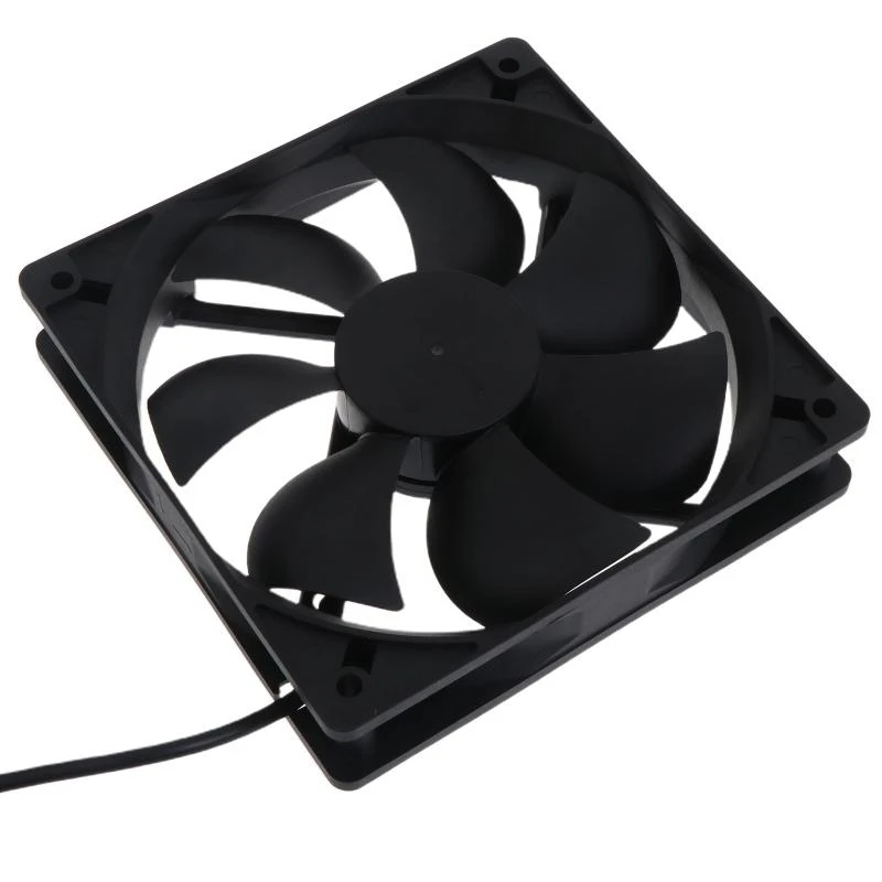 

Porous Bearing Fast Speed Fan Silents 12cm 5V 0.32A 2 Pin Brushless Cooling Exhaust Fan 1500RPM for Receive