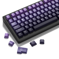 132 Keys PBT Keycaps Cherry Profile Purple Double Shot Key Caps for Cherry Gateron MX Switches Gamer Mechanical Gaming Keyboard