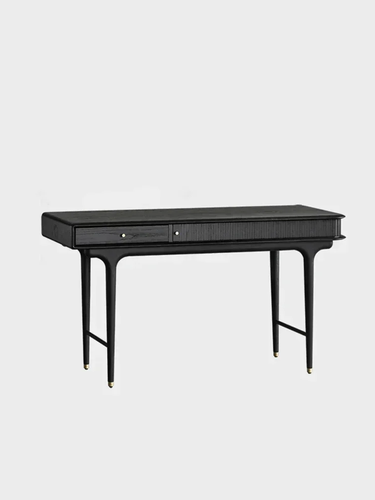French Retro Medieval Home Writing Desk Nordic Solid Wood Office Desk Designer Workbench Computer Mesa Office Furniture Luxury
