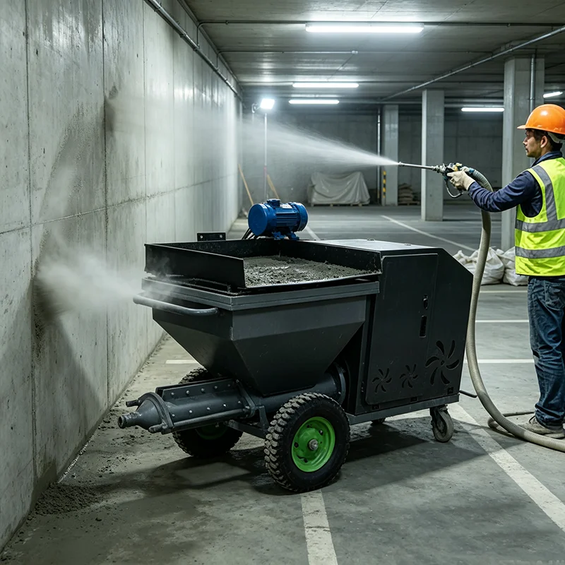 European Standard Render Pump Sprayer Professional Mortar Plaster Spraying Machine For UK & EU Builders
