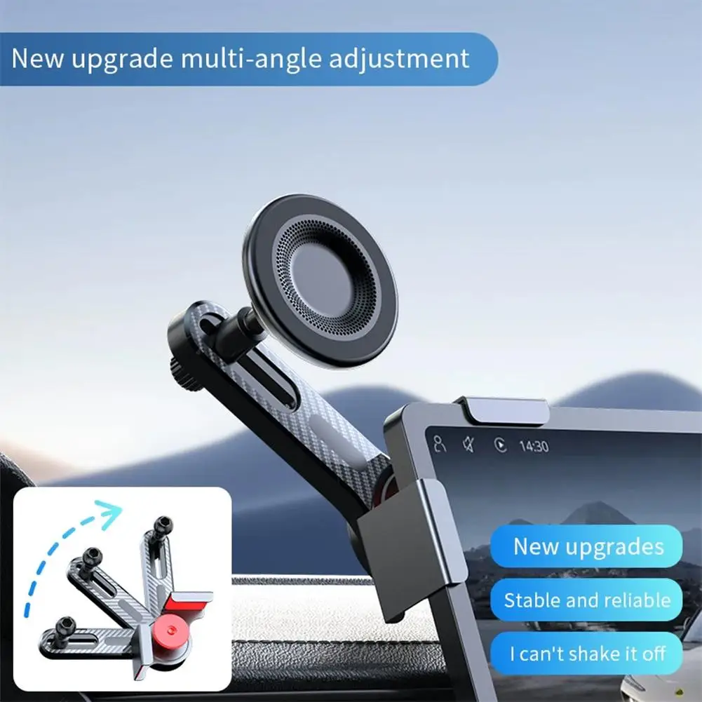 Car Display Screen Phone Holder Mount Universal Magnetic Cellphone Stand Car Screen Side Phone Support For iPhone MagSafe Phone