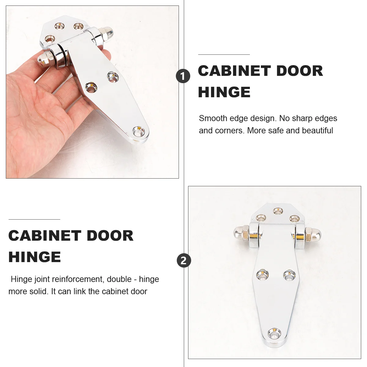 

Zinc Alloy Hinge 270 Degree Folding Door Heavy Duty Marine Grade Corrosion Resistant Smooth Cabinet Connector Furniture