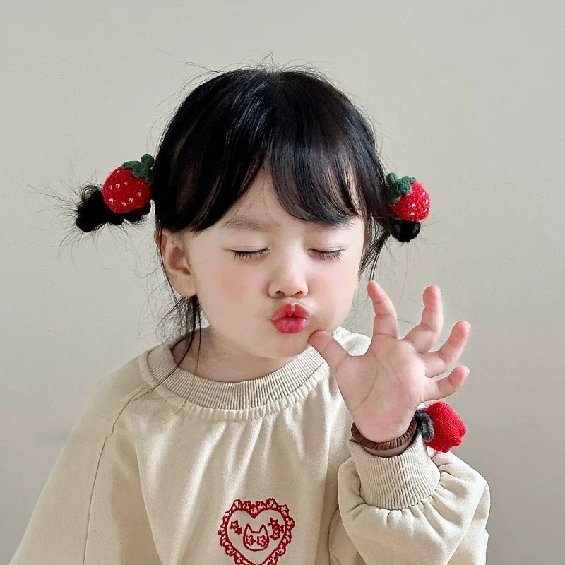 

Kawaii Bunny Hair Ties for Girls 1 Pair Korean Forest Style Cartoon Scrunchies Soft Elastic Hair Bands No Pull Gentle