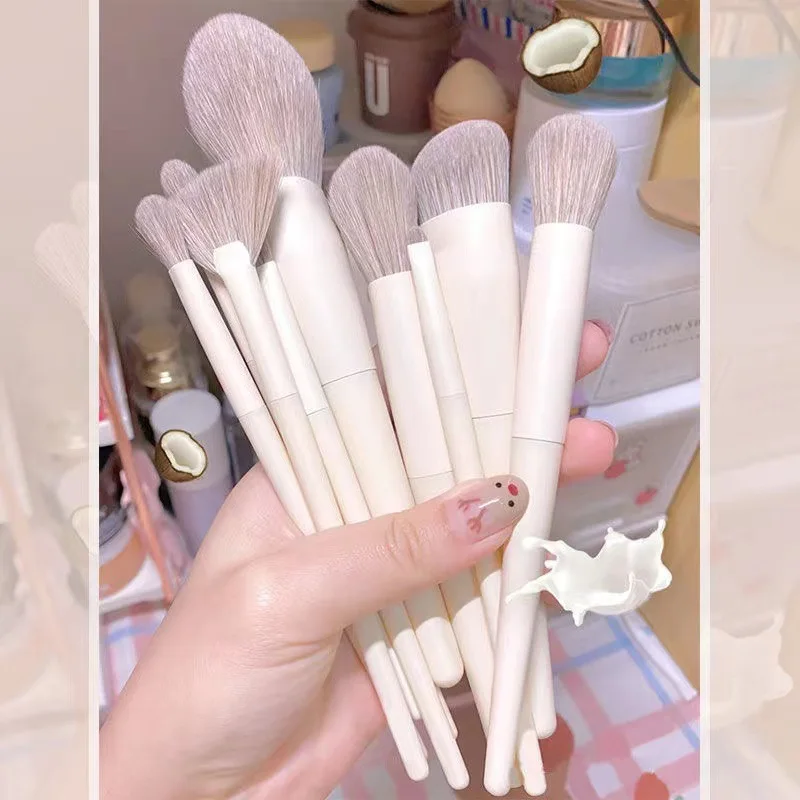 

New8-13Pcs Makeup Brush Set Make Up Concealer Blush Powder Brushes Eye Shadow Highlighter Foundation Brush Cosmetic Beauty Tools