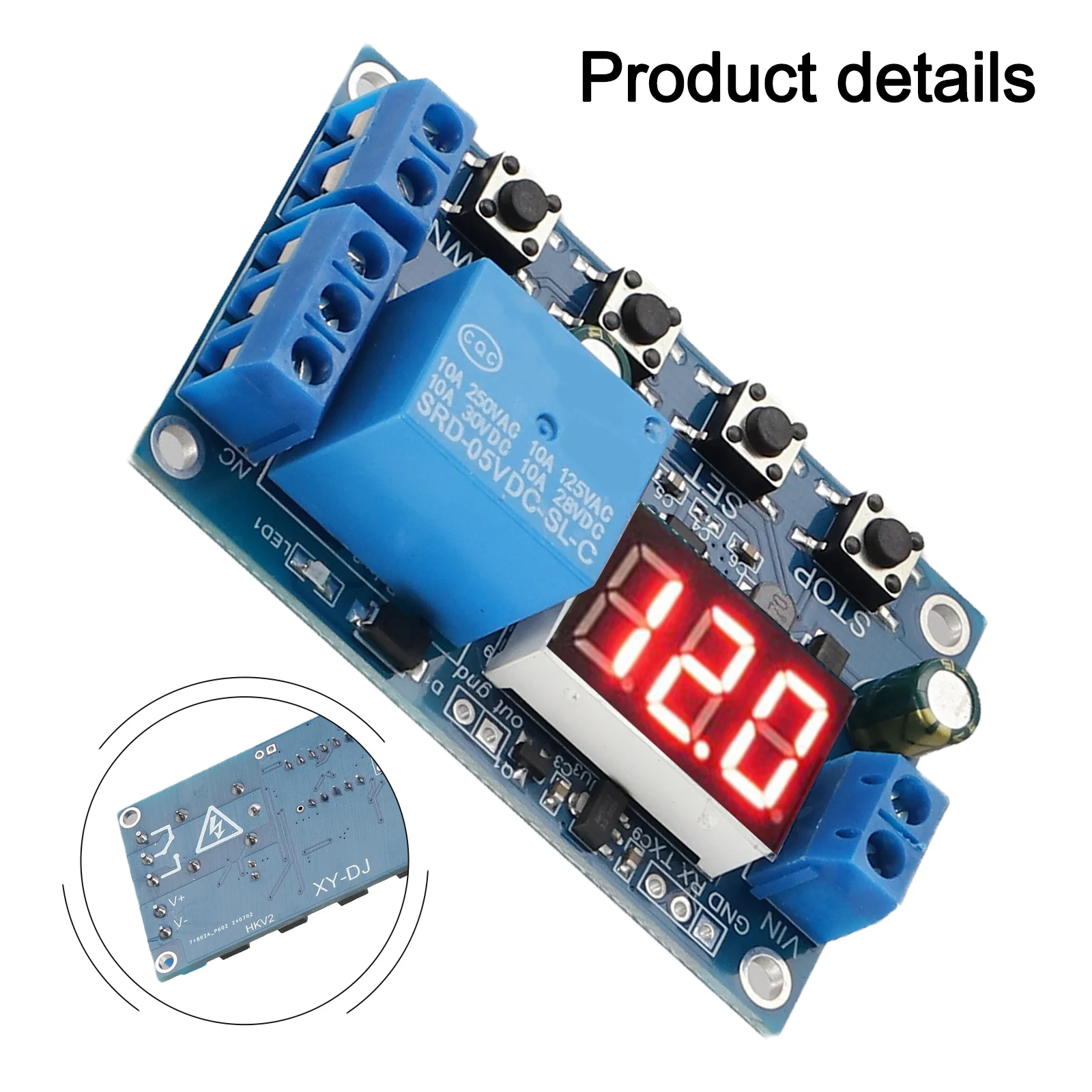XY DJ Battery Charge Discharge Module with Timer Control Serial Monitoring and External Device Control Signal Output