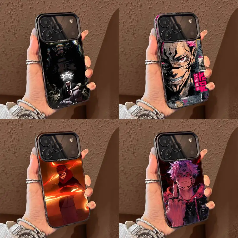 

J-Jujutsu Ryomen Sukuna k-Kaisen Phone Case For iPhone 17,16,15,14,13,12,11,Pro,Max,Plus,E,Air,Mini Black Tpu Cover