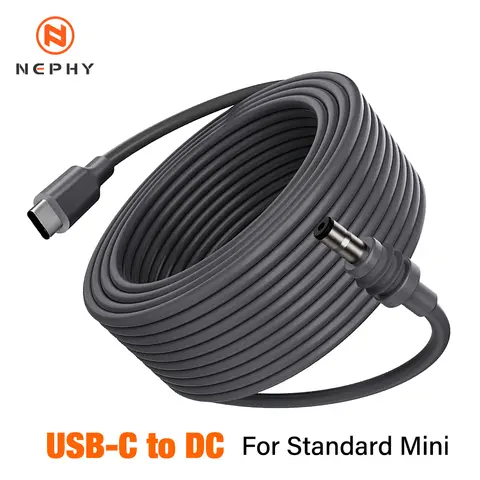 Kabel zasilający USB C do DC do Starlink 5M 10M, wodoodporny kabel zasilający z wejściem USB Typu C do Starlink Mini, pasuje do Starlink Gen3 Mini
