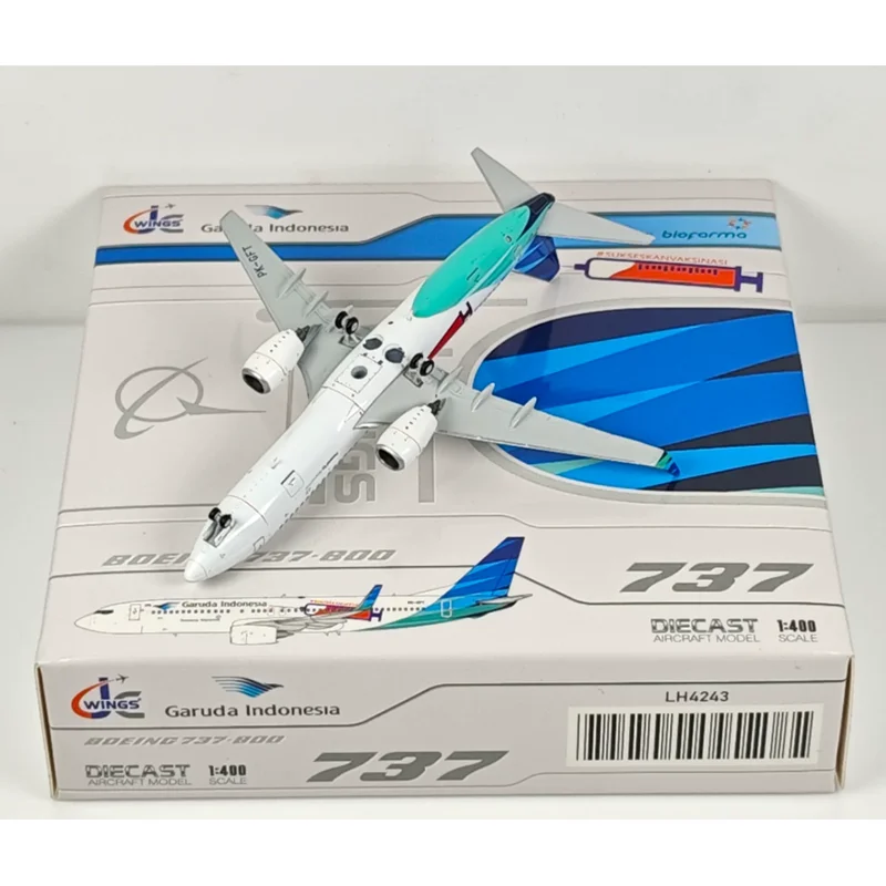 

JC Wings 1/400 Scale Indonesian Eagle Airlines B737-800 PK-GFT Alloy Aircraft Model Collectible Decorative Item