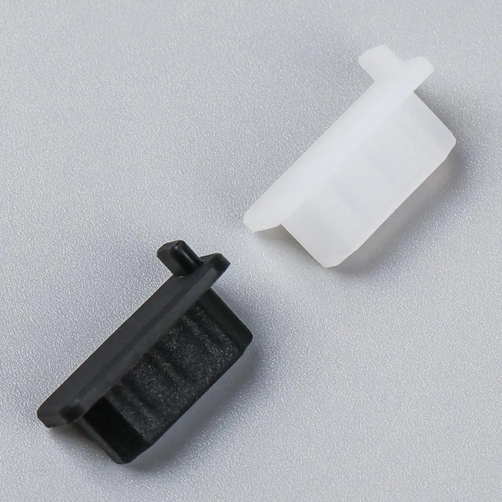 10pcs Portable Wear-resistant Jack Interface Dustproof Cover HDMI Female Port Anti Dust Plug Silicone Stopper