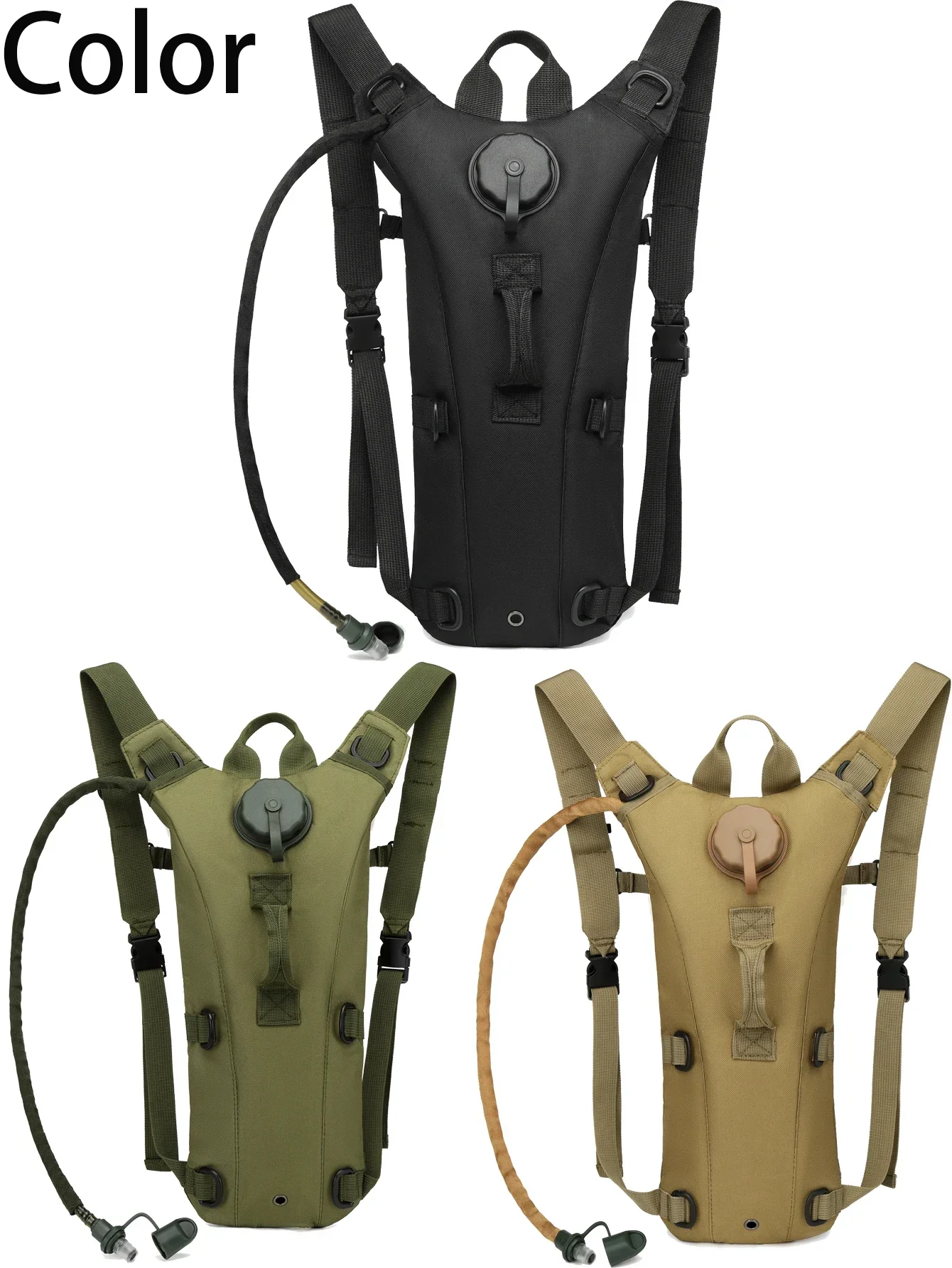 Outdoor-Trinkrucksack, 3 l Wasserblasen-Rucksack, wasserdichter Wasserbeutel für Laufen, Wandern, Radfahren, Radfahren, Jagd, Camping – Detail 6