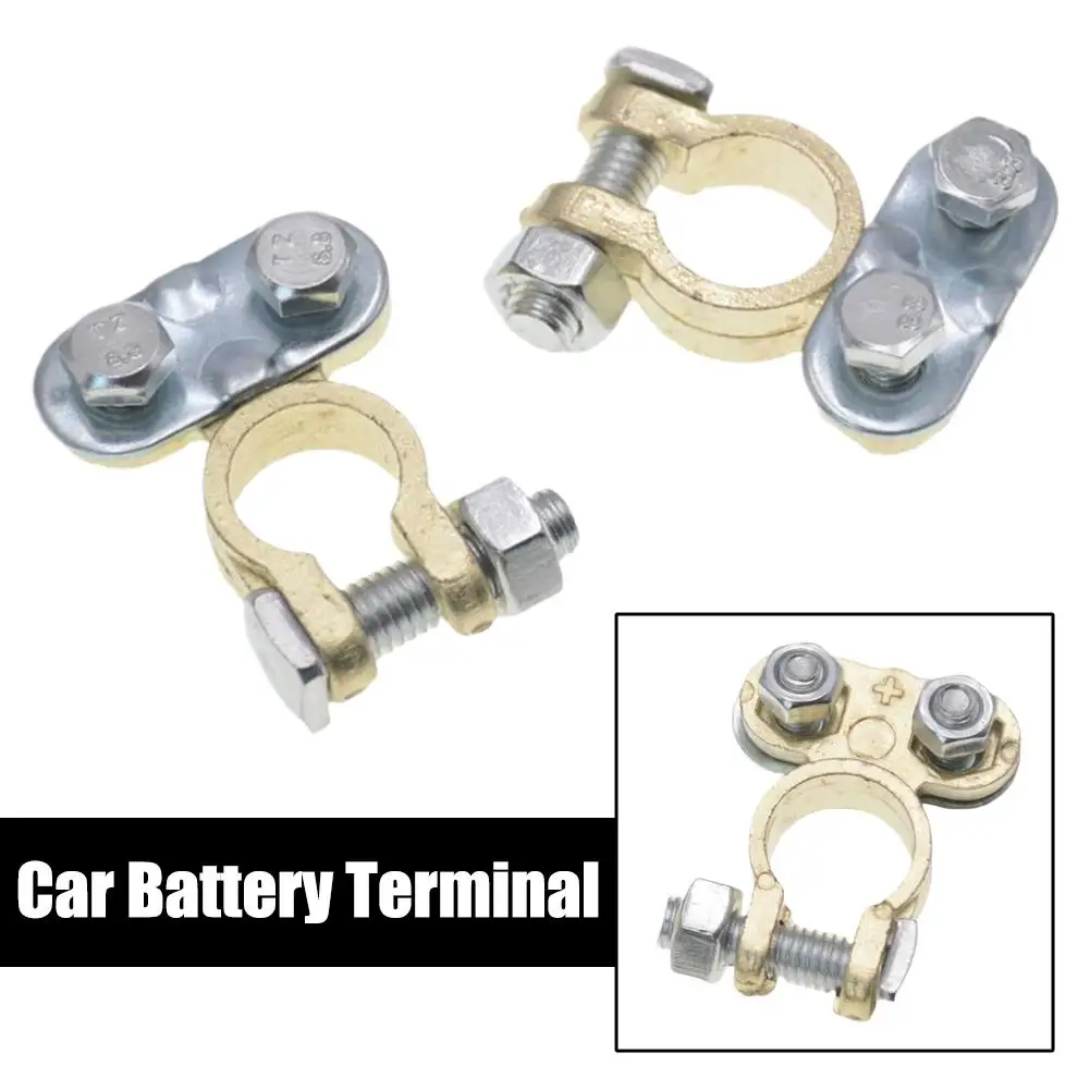 2Pcs Battery Terminals Screw Type Connector For Car Truck Boat Electrical Terminal Clips Caravan Vehicle Battery Posts For RV
